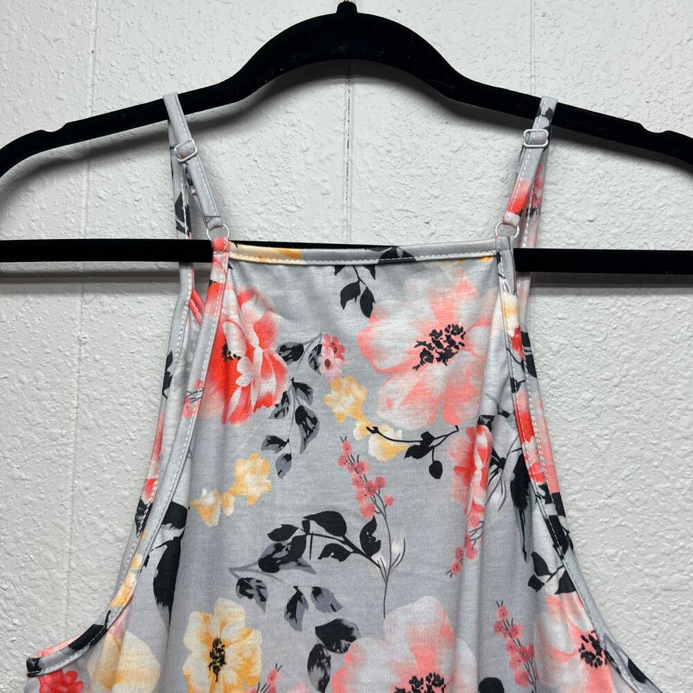 Womens Babydoll Top XL Floral Beach Gardencore Cottagecore Festival Colorful - Picture 7 of 13